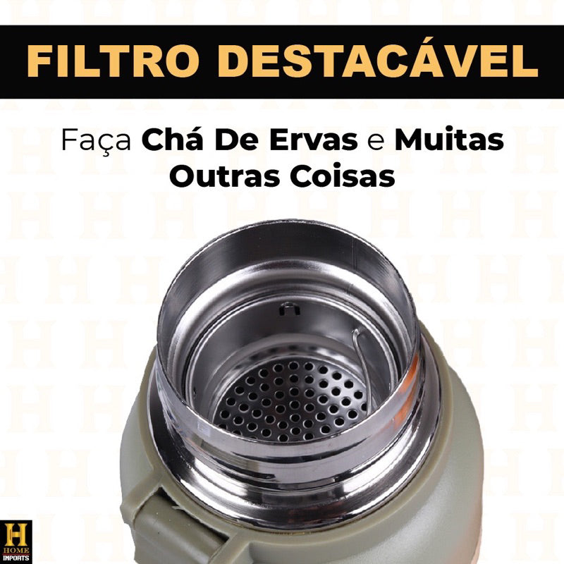 Garrafa Térmica Tática Inox 800ml