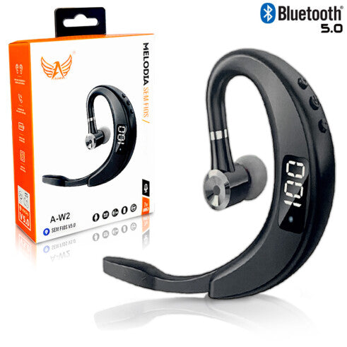 Fone de Ouvido Bluetooth 5.0 Bidirecional com Microfone A-W2