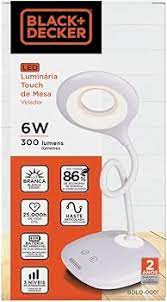 Luminária Branca Mesa 6W BDLD 000101