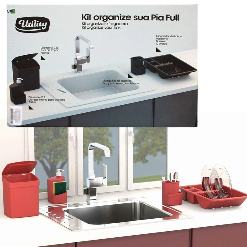 Kit Organize Sua Pia Full 4Pçs 1138.21