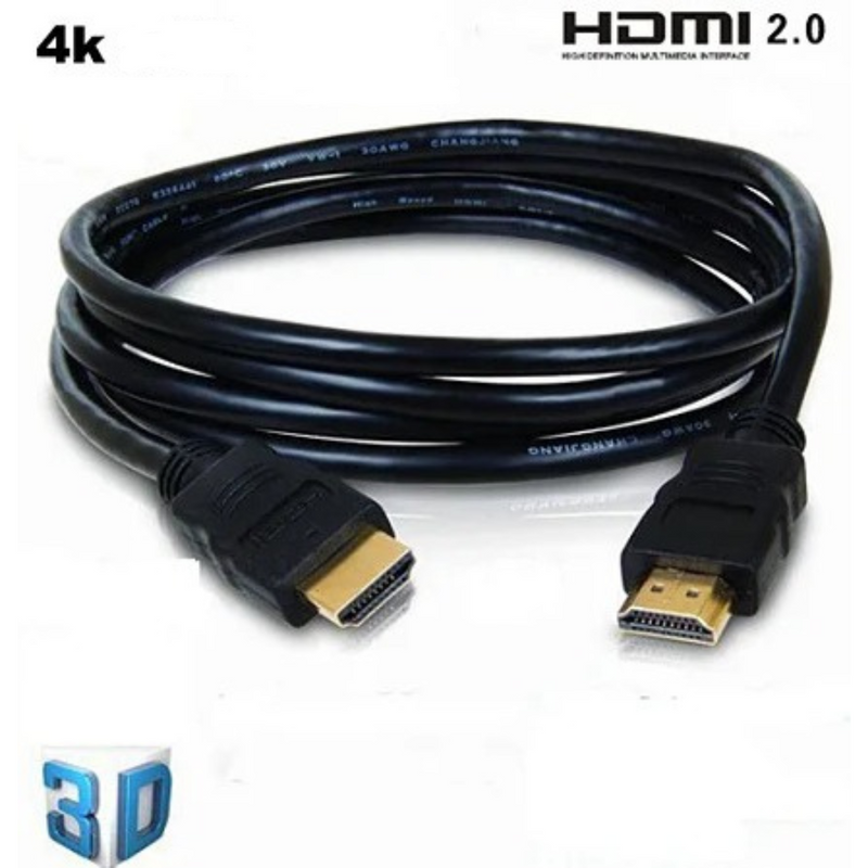 Cabo HDMI 2.0 4K 3D FullHD-1080 - 3 Metros