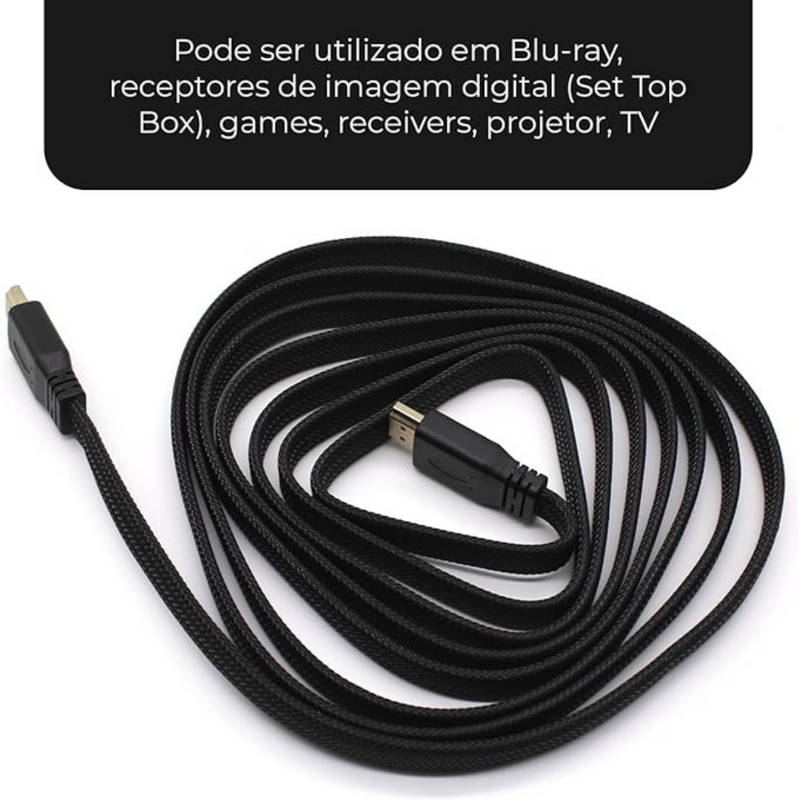 Cabo HDMI 2.0 4K 3D FullHD-1080 - 5 Metros