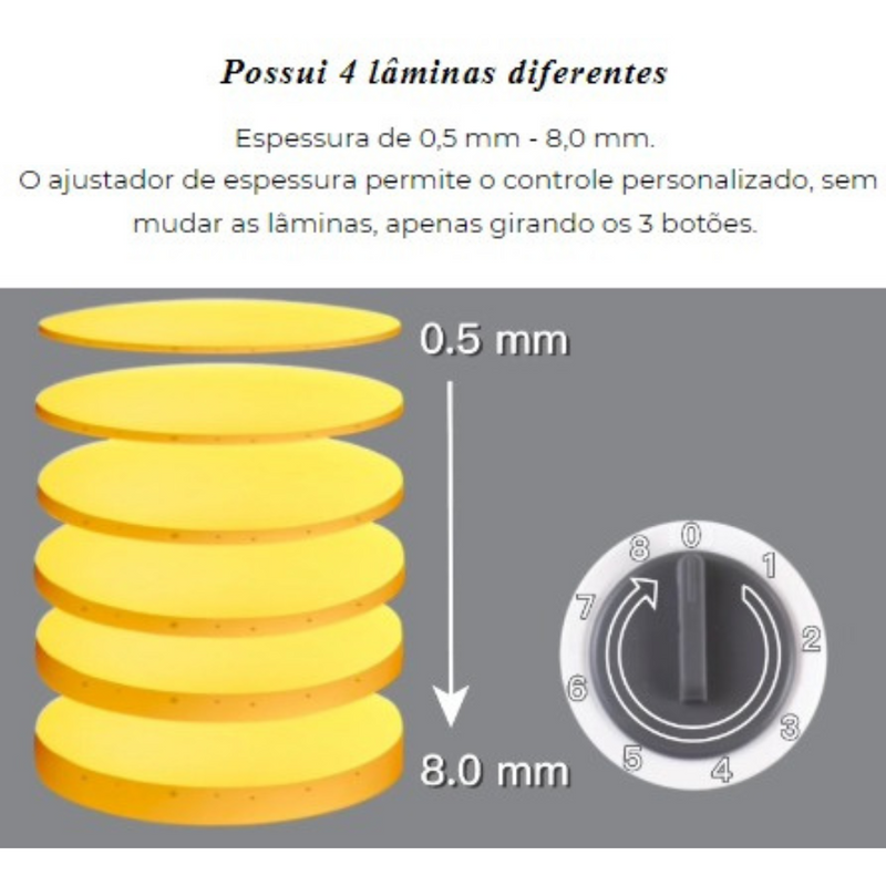 Cortador de Legumes Multifuncional 5 em 1 ARC3052 Arcani