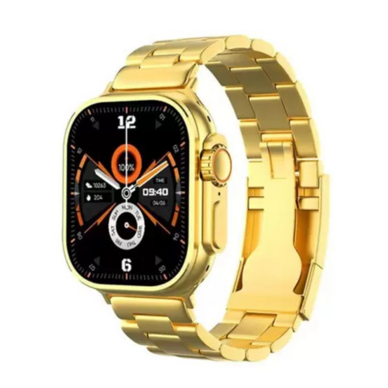 Smartwatch Ultra 9 Mini Gold 24k Dourado Versão Gold Série 9 41mm