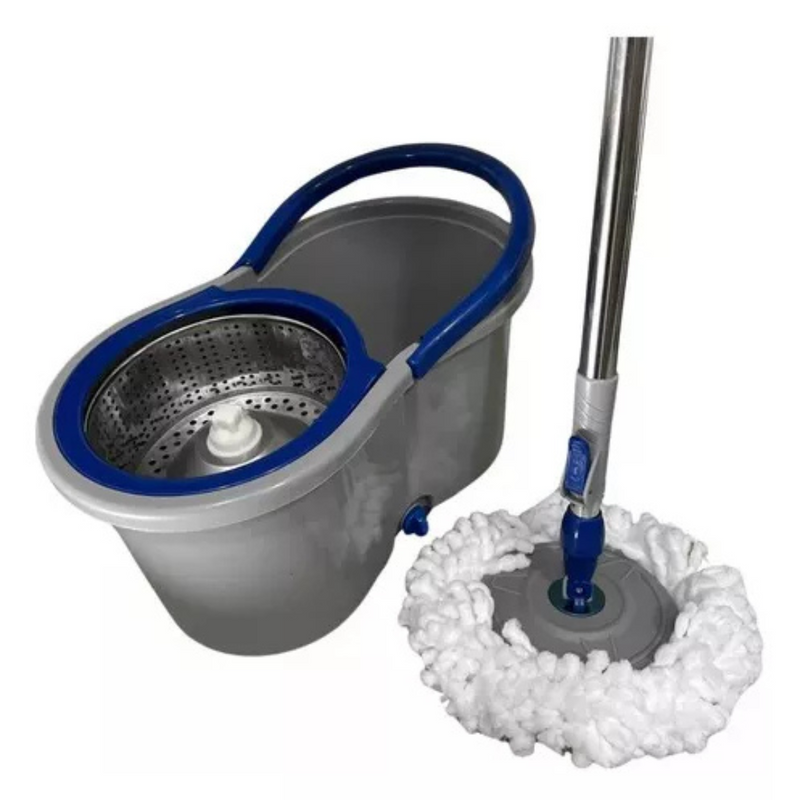 Mop Giratório 360° Cesto Inox Clean Tech 13L - CT0035