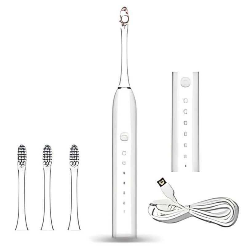 Escova Dental Elétrica 6 Modos X-3 IPX7 Vibração Ultrassônica À Prova D'água Adulto