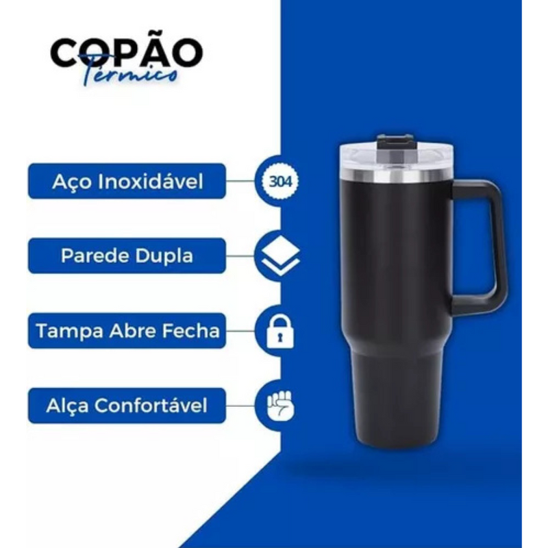 Copo Quencher 1,200ML -Preto