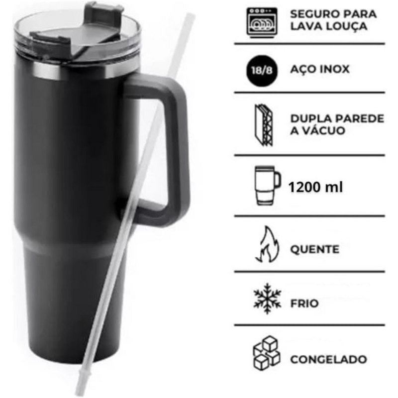 Copo Quencher 1,200ML -Preto