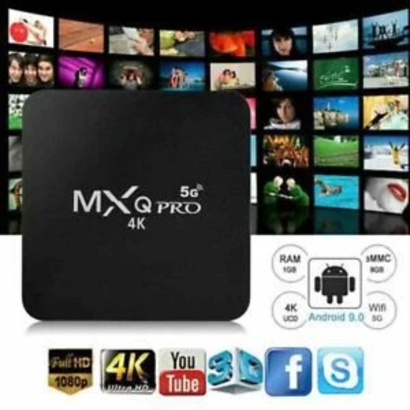 Tv Box Mxq 4k 5g com controle remoto Android 11