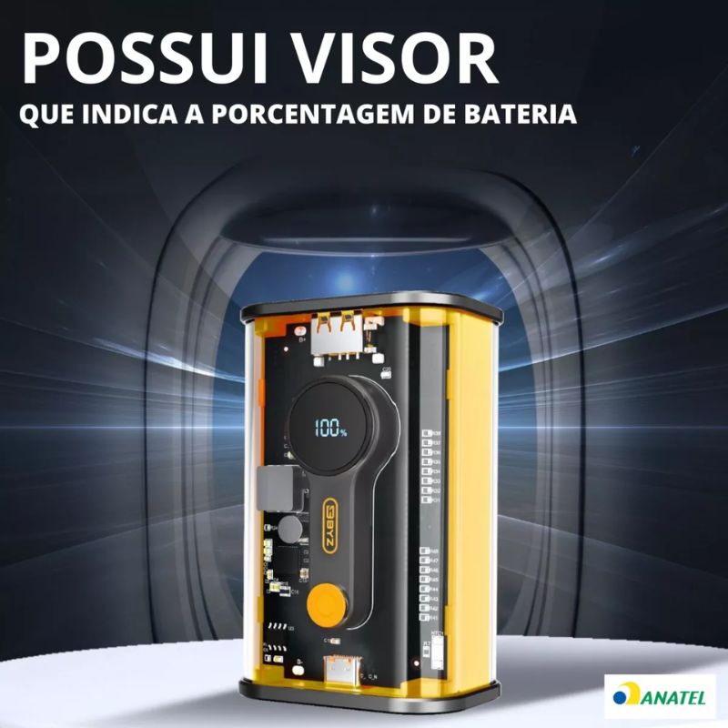 Carregador Portatil Power Bank 10.000 Turbo - Premium